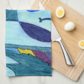 Linge De Cuisine Fumes bleues (Quart Plié)