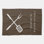 Linge De Cuisine Fumeur BBQ Grill Cuisinier Plutôt Fumer (Horizontal)