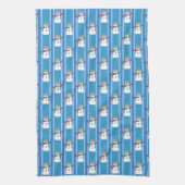 Linge De Cuisine Fun and Fancy Blue Snowman Inspecteur (Vertical)