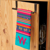 Linge De Cuisine Fun Butterfly Stripe Stylish Nom initial