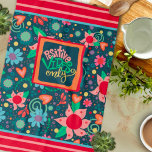 Linge De Cuisine Fun Chic Floral Moderne Vibes Positives Seulement<br><div class="desc">Vibes Positives Chic Seulement Citer Floral Pattern Torchon moderne. Ces serviettes de cuisine colorées sont parfaites pour ajouter un peu de couleur à votre cuisine. Associez-le avec une bouteille de vin et il fait un grand cadeau personnalisé pour les amis, la famille, les collègues, voisins, etc. La zone monogramme personnalisée...</div>
