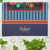 Linge De Cuisine Fun Floral Vous Avez Obtenu Cette Citation Nom Ini (Plié)