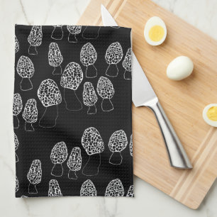 Linge De Cuisine Fun Fungi Morel Champignons Motif