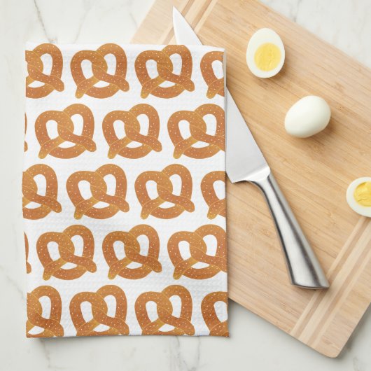 Linge De Cuisine Fun Pretzel Motif (Quart Plié)