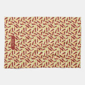 Linge De Cuisine Fun Rouge Chili Motif (Horizontal)