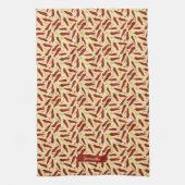 Linge De Cuisine Fun Rouge Chili Motif (Vertical)