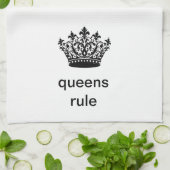 Linge De Cuisine Fun Royal "Queens Rule" (Plié)
