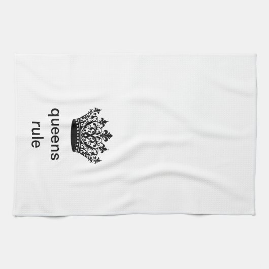 Linge De Cuisine Fun Royal "Queens Rule" (Horizontal)