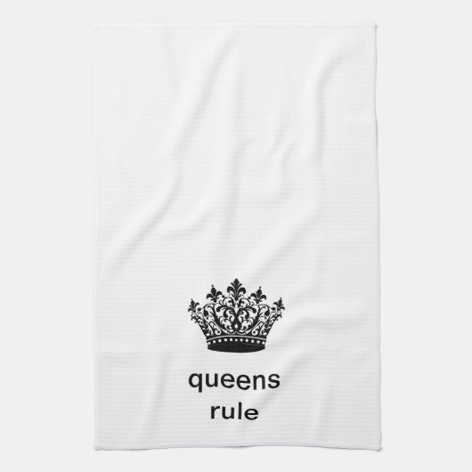 Linge De Cuisine Fun Royal "Queens Rule" (Vertical)