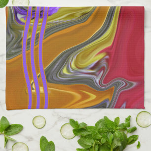 Linge De Cuisine Funky Liquide Wave American
