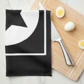 Linge De Cuisine Funky Team Leader Star Black and White (Quart Plié)