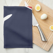 Linge De Cuisine Funky White Plane Avion Pilote (Quart Plié)