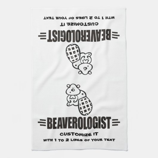 Linge De Cuisine Funny Beaver (Vertical)