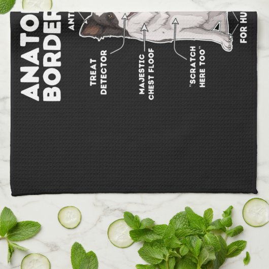 Linge De Cuisine Funny Border Collie (Plié)