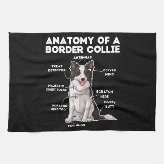 Linge De Cuisine Funny Border Collie (Horizontal)