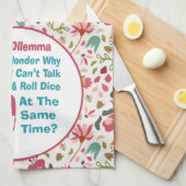 Linge De Cuisine Funny Bunco Dilemma Retro Floral (Quart Plié)