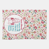 Linge De Cuisine Funny Bunco Dilemma Retro Floral (Horizontal)