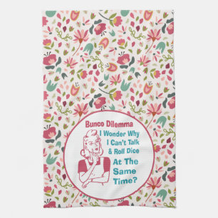 Linge De Cuisine Funny Bunco Dilemma Retro Floral