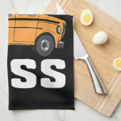Linge De Cuisine Funny Bus Boss School Bus Driver (Quart Plié)