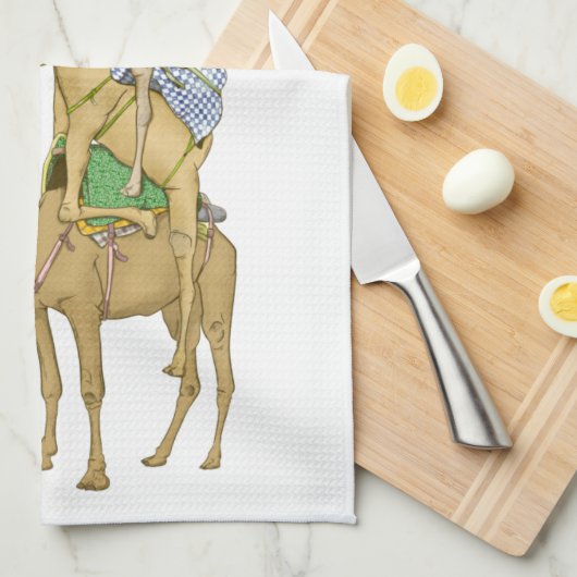 Linge De Cuisine Funny Camel Trek Safari (Quart Plié)