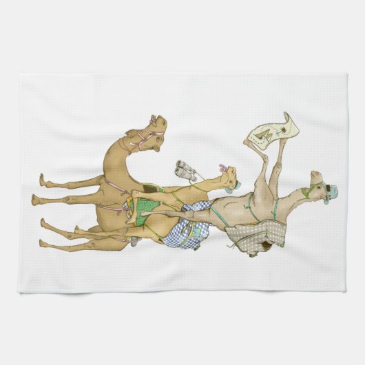 Linge De Cuisine Funny Camel Trek Safari (Horizontal)