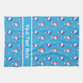 Linge De Cuisine Funny Cats and Cute Butterflies Motif (Horizontal)