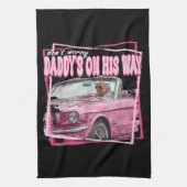 Linge De Cuisine Funny Daddy's Home Trump Pink 2024 Take America Ba (Vertical)