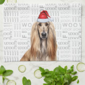 Linge De Cuisine Funny Dog Lover Holiday Afghan Hound Christmas (Plié)