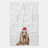 Linge De Cuisine Funny Dog Lover Holiday Afghan Hound Christmas (Vertical)