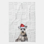 Linge De Cuisine Funny Dog Lover Holiday Schnauzer Christmas (Vertical)