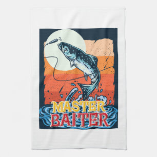 Linge De Cuisine Funny Fishing Master Baiter