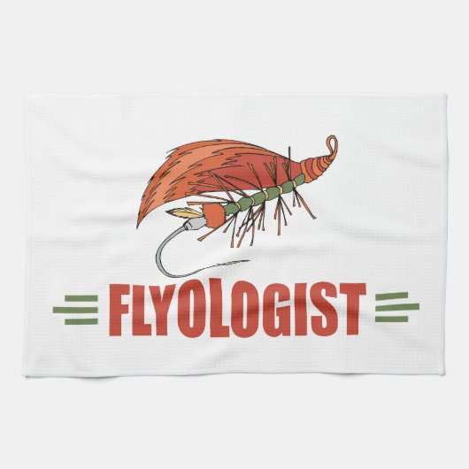 Linge De Cuisine Funny Fly Tier, Pêche (Horizontal)