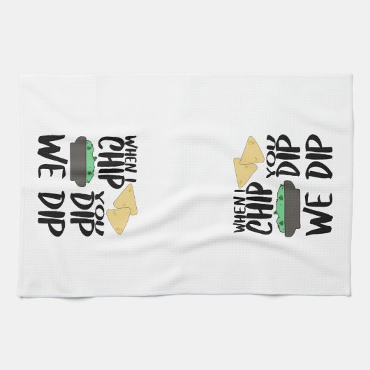 Linge De Cuisine Funny Guacamole When I Dip (Horizontal)