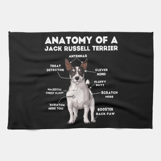 Linge De Cuisine Funny Jack Russell Terrier (Horizontal)