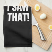 Linge De Cuisine Funny Jesus "I Saw That" Christian meme design (Quart Plié)