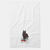 Linge De Cuisine Funny Let's Go! Walk Belgian Sheepdog (black 1) (Vertical)