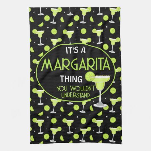 Linge De Cuisine Funny Margarita Quote Cocktail Lover (Vertical)