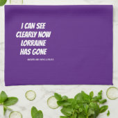 Linge De Cuisine Funny Misheard Song Lyrics Purple Kitchen Towel (Plié)