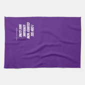 Linge De Cuisine Funny Misheard Song Lyrics Purple Kitchen Towel (Horizontal)