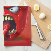 Linge De Cuisine Funny Monster Red Bell Pepper Rocker (Quart Plié)