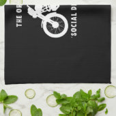 Linge De Cuisine Funny Motorcycle Original Distances sociales (Plié)