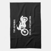 Linge De Cuisine Funny Motorcycle Original Distances sociales (Vertical)