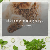 Linge De Cuisine Funny Naughty Photo pour animal de compagnie (Plié)