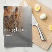 Linge De Cuisine Funny Naughty Photo pour animal de compagnie (Quart Plié)