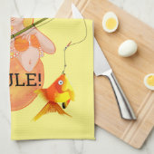 Linge De Cuisine Funny Pêche Fille Sirène Thunder_Cove (Quart Plié)