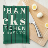 Linge De Cuisine Funny personalized Kitchen Meat Whisperer Green (Quart Plié)