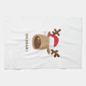 Linge De Cuisine Funny Reindeer Christmas Pun Holiday Gift (Horizontal)