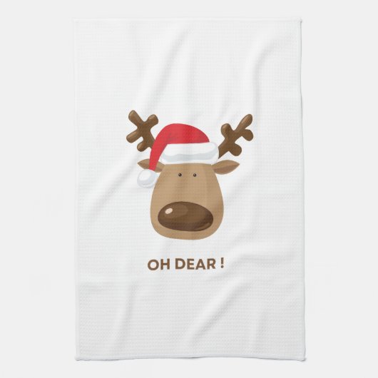 Linge De Cuisine Funny Reindeer Christmas Pun Holiday Gift (Vertical)