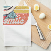 Linge De Cuisine Funny requin invitation vous sourire (Quart Plié)
