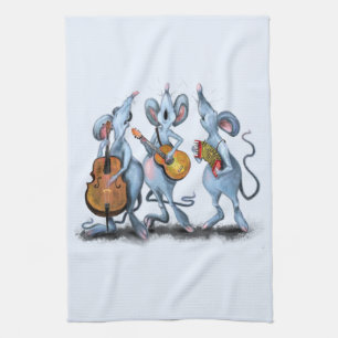 Linge De Cuisine Funny Romantic Mouse Band - Dessin animal de dessi